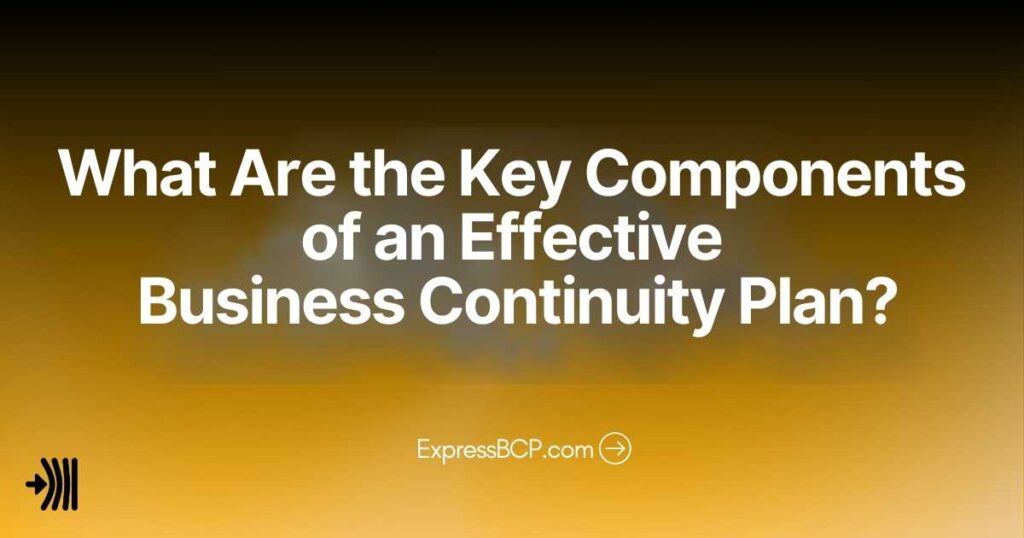 What Are the Key Components of an Effective Business Continuity Plan?